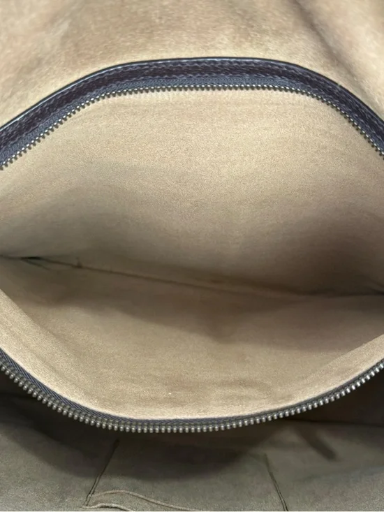 Gucci Calfskin Leather Medium Web Stripe Satchel Bag - Picture 9 of 13